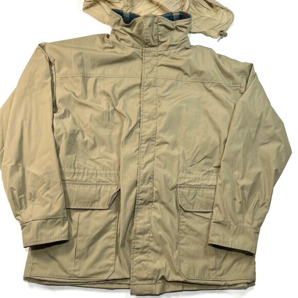 Woolrich Chore Jacket USA Large Vintage Wool Blanket Lined Coat Snow Rain Men - Picture 1 of 13